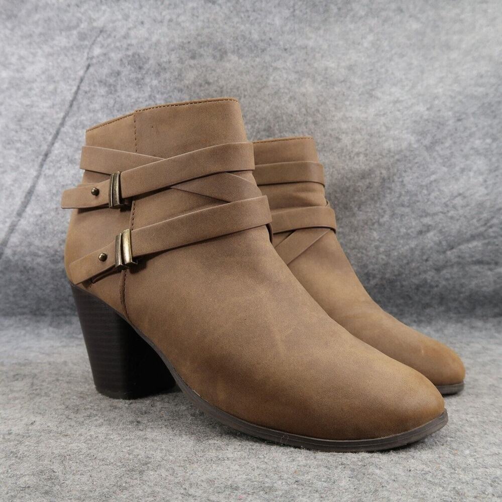 Matisse Shoes Women 9 Ankle Bootie Coconuts Block Heel Zip Fashion Lifestyle